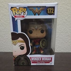 Funko Collectible Box with Black and White Design, Wonder Woman, Open Box